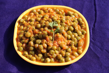 Mattar masala - Indian traditional curry