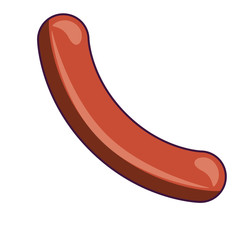 Sausage icon. Food menu restaurant and lunch theme. Isolated design. Vector illustration