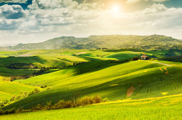 Fototapeta na wymiar Beautiful Tuscany landscape, Italy