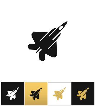 Air Force Navy Airforce Vector Military Plane Or Fighter Jet Icon