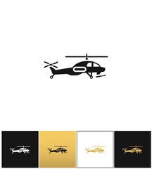 Helicopter vector icon
