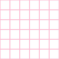 Pink Grid White Valentine Chess Board Background Vector Illustration