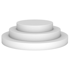 Round stage blank podium