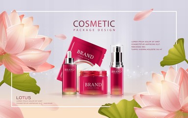 Lotus cosmetic ads template