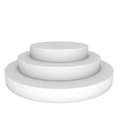 Round stage blank podium