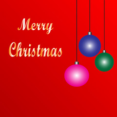Holiday background with Christmas ornament