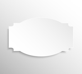 Paper Banner. Design Vector. Mockup.