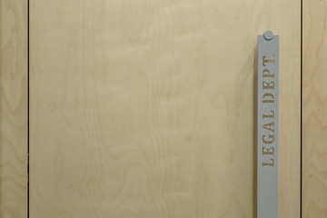 Closeup photo of door handle