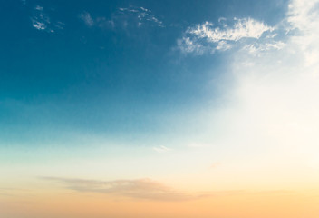 Sky and clouds summer sunrise