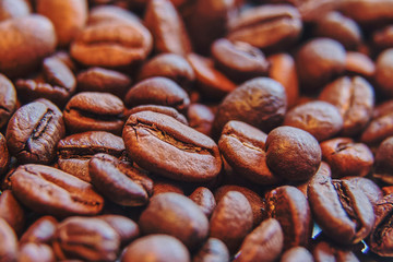 roasted coffee beans, can be used as a background