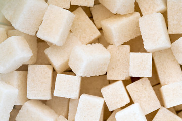 Cubes of sugar, background