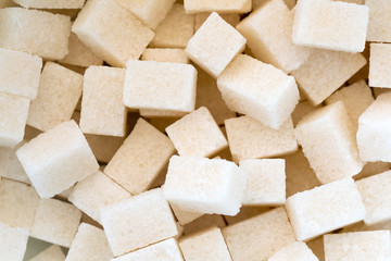 Cubes of sugar, background