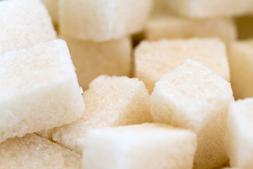 Cubes of sugar, background