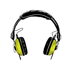 Headphones illustration