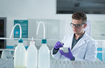Fototapeta premium Chemist at work