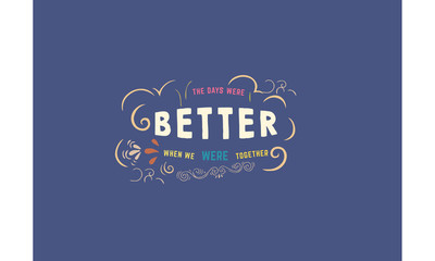 love typography quote vector background, handwritten typographic poster