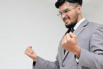 Businessman feeling strong,Confident Businessman Arm Cross Pose. Business Concept.