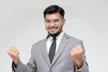 Businessman feeling strong,Confident Businessman Arm Cross Pose. Business Concept.