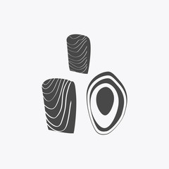 Salmon Steak Vector Flat Design Illustration