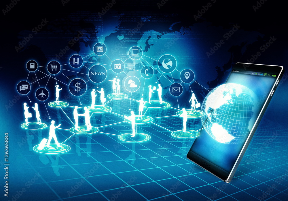 Canvas Prints internet business network