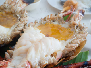 Grilled Giant River Prawn, the best food in Thailand