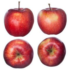 An Apple. Ripe fruit. Vitamins. Set. Vegetarian food.