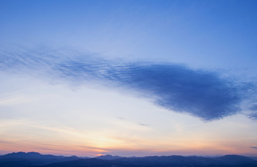 Vibrant Cloudscape At Sunrise