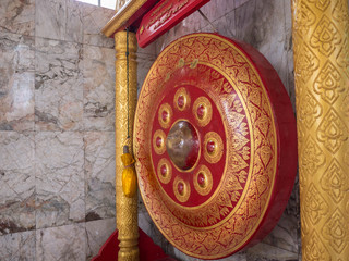 Fototapeta premium Thai native Gong. Ancient gong in Thailand
