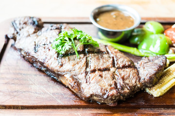 Grilled beef steak