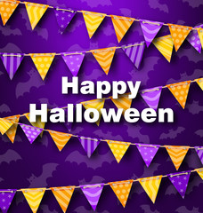 Colorful Hanging for Triangular String Halloween Party