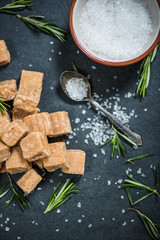 traditional fudge with sea salt and herbs