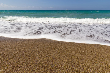 Fototapeta na wymiar Beach With Waves