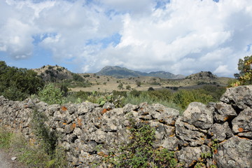 Landschaft bei Castiglione di Sicilia, sizilien