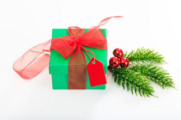 Gift box on white background