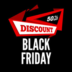 Black Friday Sale. Vector illustration