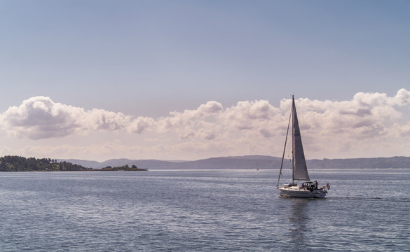 Sailboat in Oslo fjord