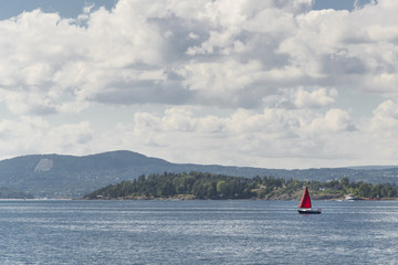 Sailboat in Oslo fjord 4