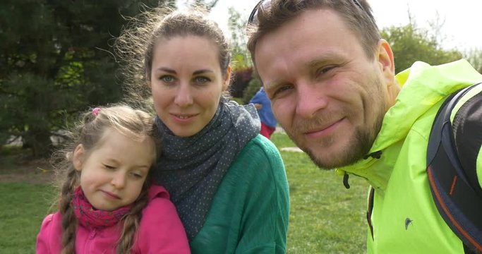 Happy Family in the Park