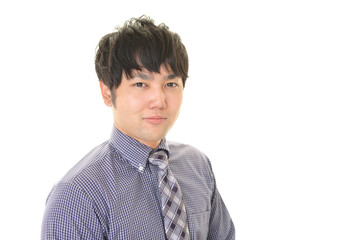 微笑むビジネスマン