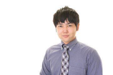 微笑むビジネスマン