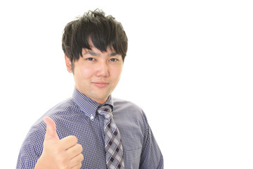 笑顔のビジネスマン