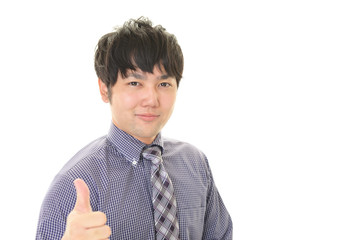 笑顔のビジネスマン