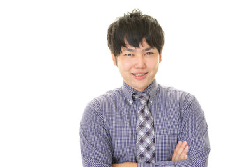 笑顔のビジネスマン