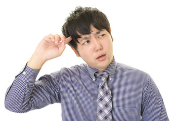 苦悩するビジネスマン