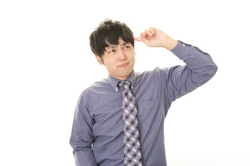 苦悩するビジネスマン