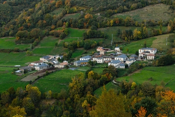 Obraz premium Location of Trascastro in Asturias