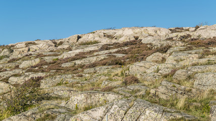 A desolate rocky hill in Smogen