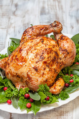 Whole Roasted Chicken for holidays