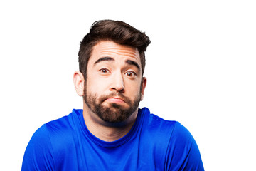 Obraz premium young man doubting