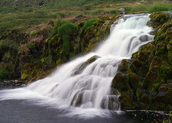 Wasserfall Hrísvaðsfoss am Dynjandi in Island
